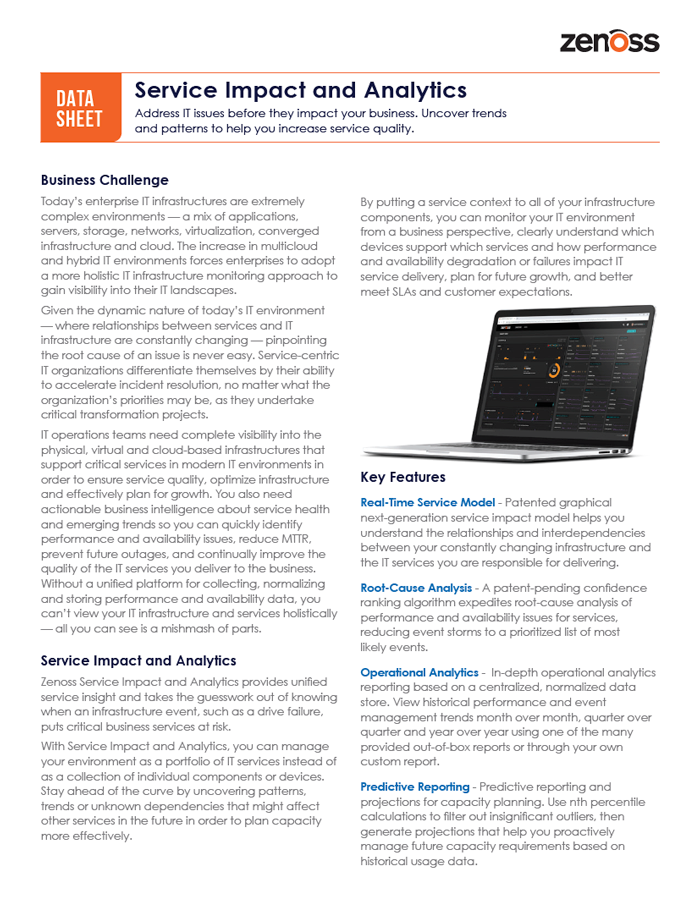 Service Impact and Analytics