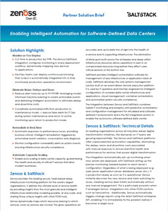 Zenoss-SaltStack Partner Solution Brief