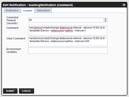 Changing Collection Interval in Zenoss